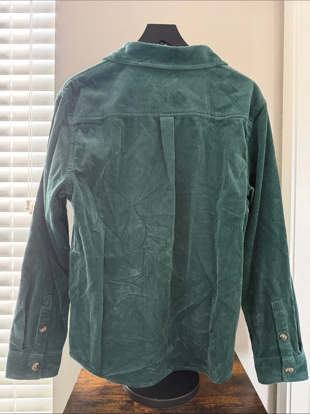 Corduroy Button-Front Shirt Jacket